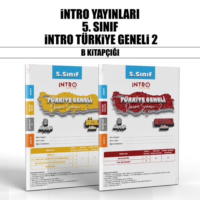 İNTRO 05.SINIF TÜRKİYE GENELİ SAY/SÖZ 4-B -25-26
